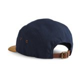 Suede Peak 5 Panel Cap ( B658 )