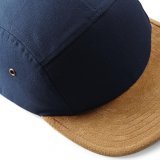 Suede Peak 5 Panel Cap ( B658 )