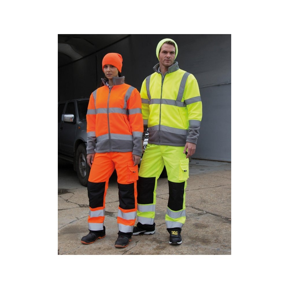 Safety Cargo Trouser ( R327X ) Result Safe-Guard Color Fluorescent Yellow  Size XS