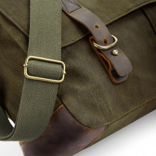 Heritage Waxed Canvas Messenger ( QD653 ) Quadra
