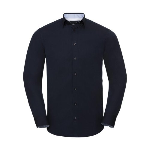 Men`s LS Tailored Contrast Ultimate Stretch Shirt ( 0R966M0 )