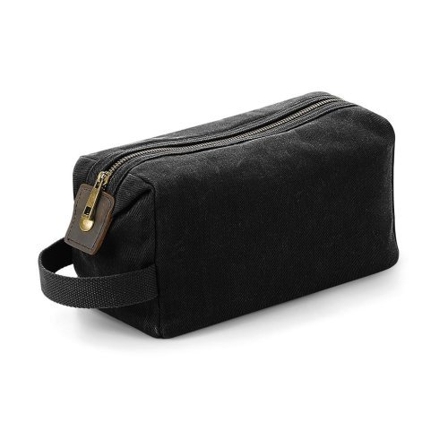 Heritage Waxed Canvas Wash Bag ( QD651 )
