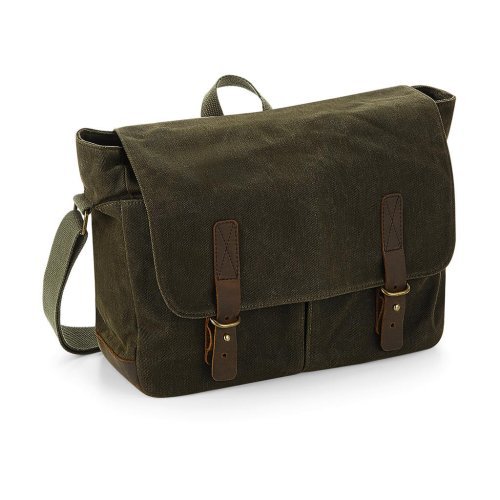 Heritage Waxed Canvas Messenger ( QD653 )