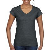 Ladies` Softstyle® V-Neck T-Shirt ( 64V00L )