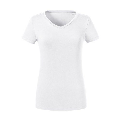 Ladies` Pure Organic V-Neck Tee ( 0R103F0 )
