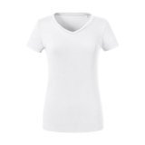 Ladies` Pure Organic V-Neck Tee ( 0R103F0 )