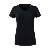 Ladies` Pure Organic V-Neck Tee ( 0R103F0 )