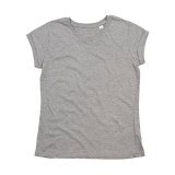 Women`s Organic Roll Sleeve T ( M81 )