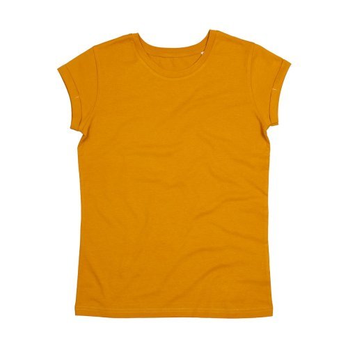 Women`s Organic Roll Sleeve T ( M81 )