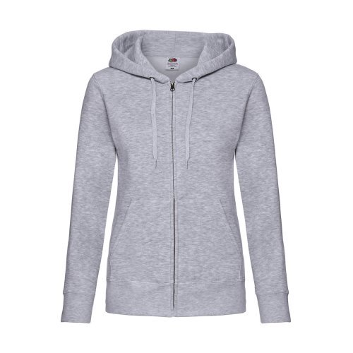 Premium Hooded Sweat Jacket Lady-Fit ( 62-118-0 )