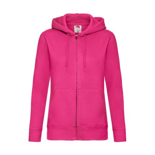 Premium Hooded Sweat Jacket Lady-Fit ( 62-118-0 )