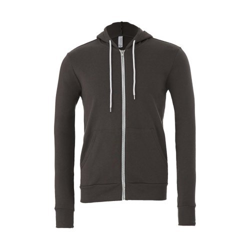 Unisex Poly-Cotton Full Zip Hoodie ( 3739 )
