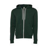 Unisex Poly-Cotton Full Zip Hoodie ( 3739 )