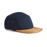 Suede Peak 5 Panel Cap ( B658 )