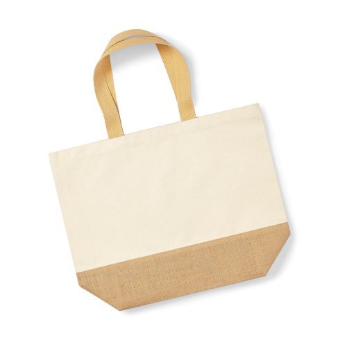 Jute Base Canvas Tote XL ( W452 )