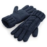 Cable Knit Melange Gloves ( B497 )