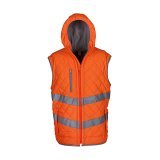 Fluo Kensington Hooded Gilet  ( HV007 )