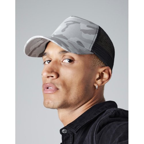 Kamufliažinė kepurė su snapeliu Trucker ( B694 ) Beechfield