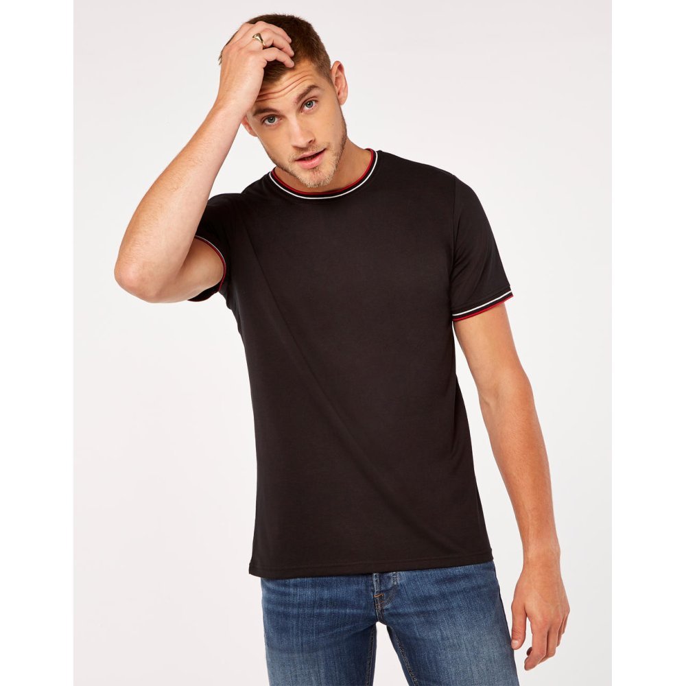 Fashion Fit Tipped Tee ( KK519 )