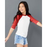 Youth 3/4 Sleeve Baseball Tee ( 3200Y )