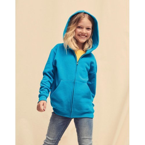 Kids` Classic Hooded Sweat Jacket ( 62-045-0 ) Fruit of the Loom