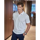 Luxury Stretch V-Neck Polo ( 1404 )