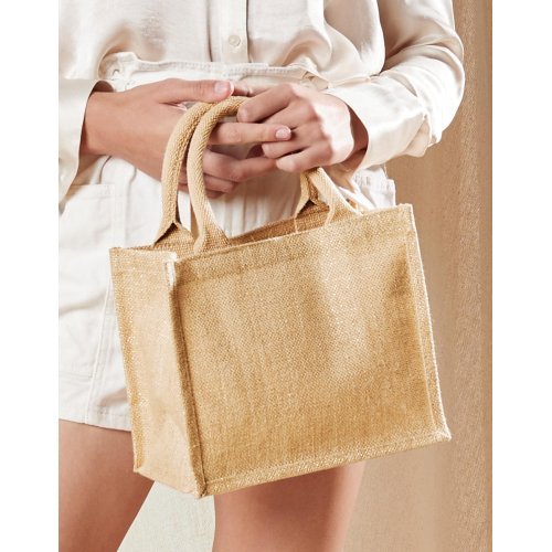 Shimmer džiuto mini dovanų maišelis ( W431 ) Westford Mill