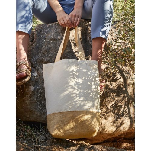 Jute Base Canvas Shopper ( W450 ) Westford Mill