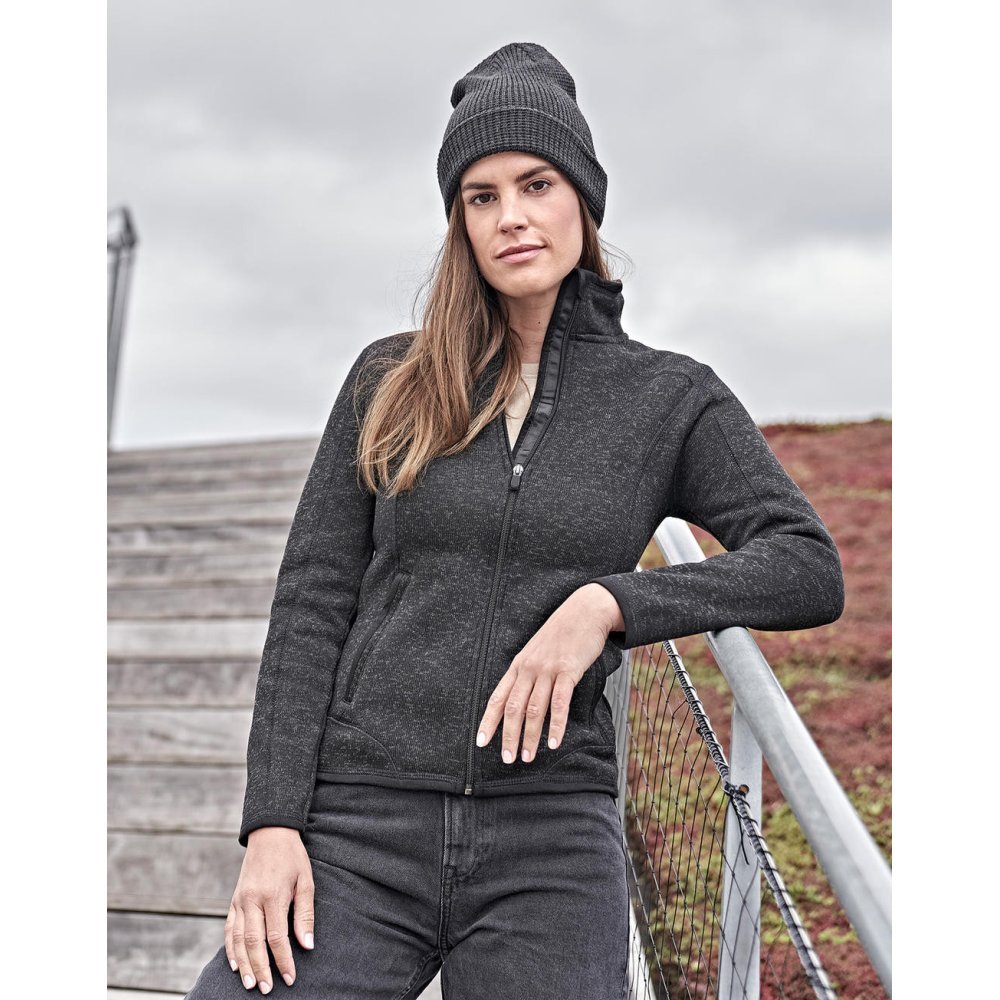 Tee Jays Ladies Knitted Outdoor Fleece Jacket