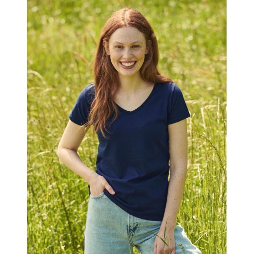 Marškiniai Iconic 150 V kaklo marškinėliai ( 61-444-0 ) Fruit of the Loom