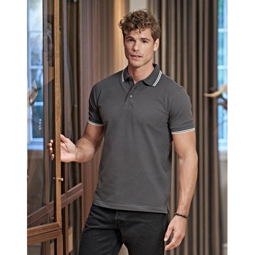 Luxury Stripe Stretch Polo ( 1407 ) Tee Jays