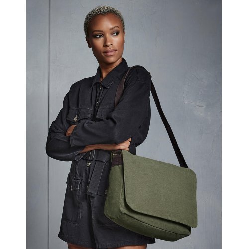 Vintage Canvas Despatch Bag ( QD610 ) Quadra