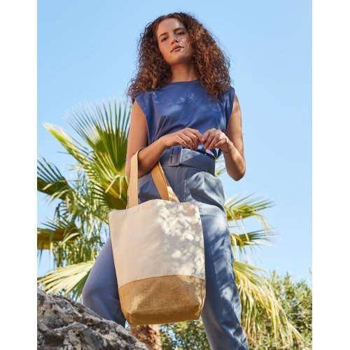 Jute Base Canvas Shopper ( W450 ) Westford Mill