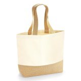 Jute Base Canvas Tote ( W451 )