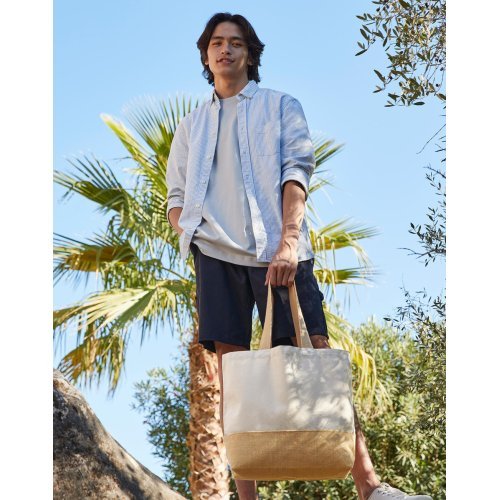 Jute Base Canvas krepšys / maišelis ( W451 ) Westford Mill