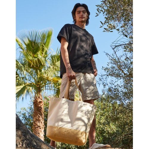 Jute Base Canvas Tote XL ( W452 ) Westford Mill