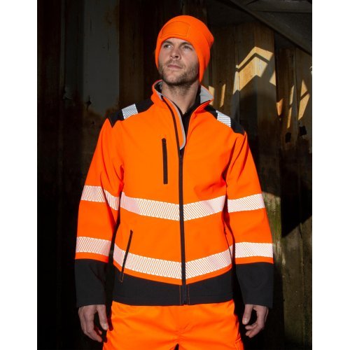 Ripstop signalinis tinkantis spaudai Softshell striukė ( R476X ) Result Safe-Guard